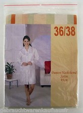 Nachthemd Damen Satin in rohweiß in verschiedenen Größen Länge 95 cm