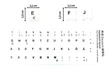 DE 48 Tasten Weiß Tastaturaufkleber Aufkleber für Asus, IBM, LG, Dell Laptop