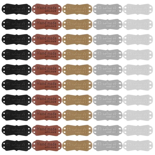 Stück handmade label leder - 50,