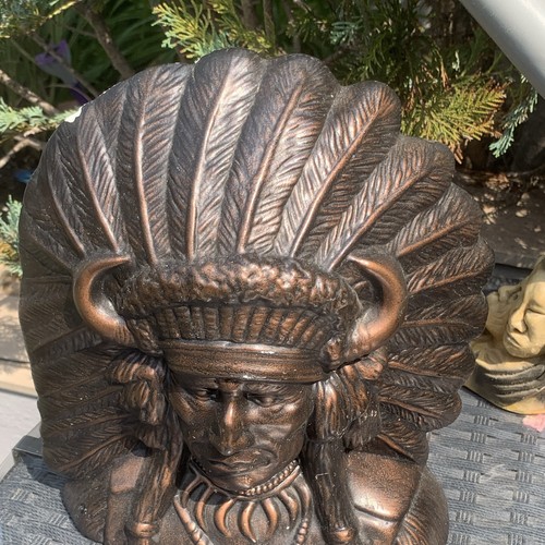 Indianer büste dekofigur - indianer,