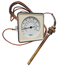 WIKA Zeigerthermometer Fernthermometer quadratisch 0 - 160 °C mit Fühler