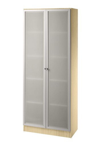 Glastürenschrank 80cm - 5,