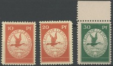 Dt. Reich 1912, Flugpost am Rhein und Main, 10 Pf. herstellungsbedingter  