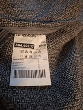 Ikea SÖDERHAMN Bezug für 3er Sitzelement Lejde grau schwarz 804.402.17 