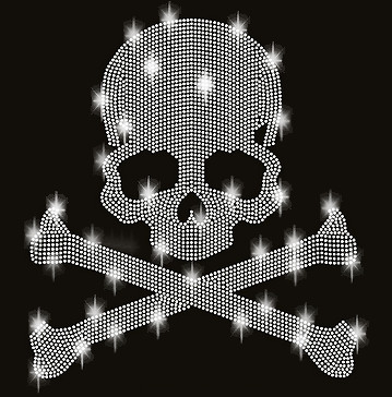 Strasssteine totenkopf - xl,