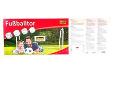 Idena Fußballtor mit Netz, 124 x 96 x 61 cm, aus Metall