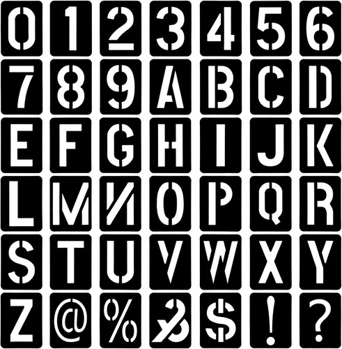 Stück buchstaben schablone - 42,