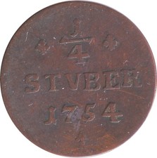 Sayn-Altenkirchen  1/4 Stüber 1757 Altenkirchen Karl Wilhelm Friedrich