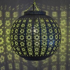 Orientalische Marokkanische Lampe Hängeleuchte Orient Deckenleuchte Schwarz 39