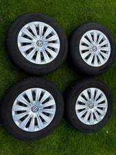 Golf 7 VW Stahlfelgen 6Jx15 ET43 mit 195/65R15 91T M+S Polaris 5 + VW Radkappen
