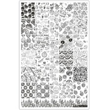 Xxl stamping schablone sweets - xxl,
