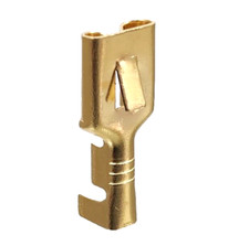 50x 6,3 Kabelschuhe Flachstecker Crimp blank Stecker Motorrad 1,5-2,5mm² ZNGB