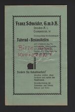 DRESDEN, Werbung 1928, Franz