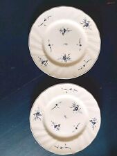 2 Villeroy & Boch Kuchenteller Alt Luxemburg - Vintage V&B Geschirr weiß blau