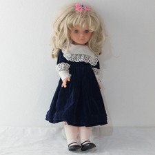 Vintage Glorex Puppe 56 cm mit