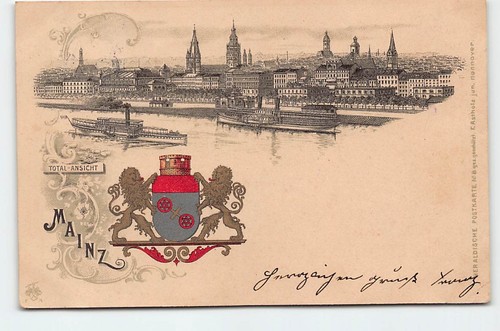 Mainz ansichtskarte 1898 - ak,