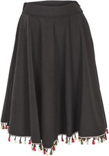 Küstenluder FERNANDA Mexican Folklore TASSEL Pom Pom Swing Skirt ROCK Rockabilly