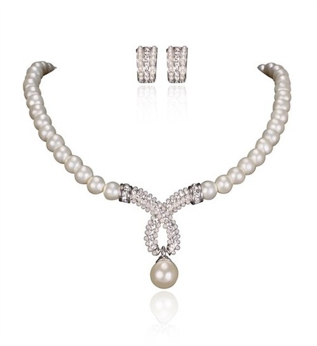 Brautschmuck schmuckset perlen - schmuckset,