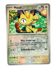 Pokemon Karte: Mauzi Reverse 052/165 Pokemon 151 MEW Deutsch NM