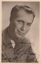 RICHARD HÄUßLER Original Autogramm signierte Ross Postkarte 30er Jahre