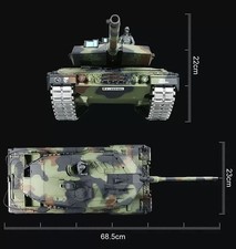 Heng Long Funkfernbedienung Maßstab 1/16 7,0 V Leopard 2A6 BB & IR Battle UK