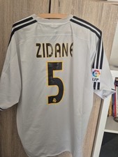 Real Madrid Adidas Home Jersey Shirt Trikot Kit 2003/04 XL #5 Zidane