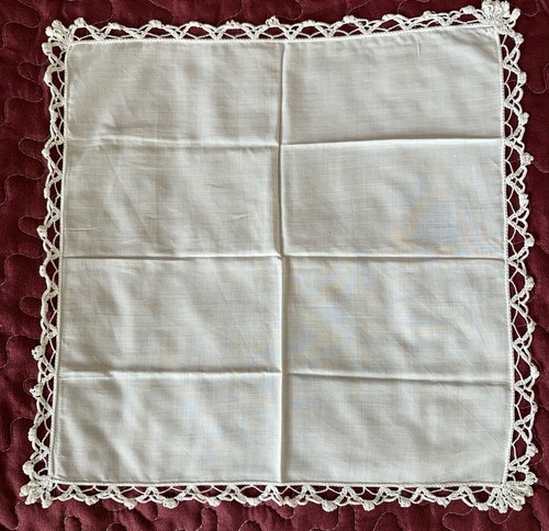 Taschentuch mit weiße spitze - taschentuch,