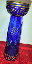 Vintage Vase kobaltblau 28x9