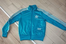 Adidas Chile 62 Jacke 38 S M Trainingsjacke türkis blau ZX Retro Glanz Shiny