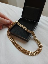 Collier vergoldet panzerkette