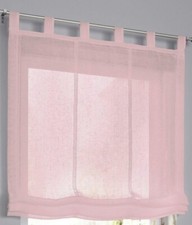 Raffrollo rosa Faltrollo mit Schlaufen 120 x 140 cm Brondby Kutti Rollo Gardine