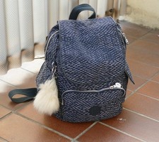 Kipling City Rucksack - Blau /Weiß
