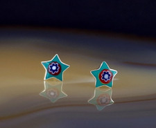 Ohrringe 925 Silber Stern