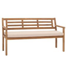 B-Ware Gartenbank MCW-N47, Massiv-Holz Akazie, Kissen creme-beige