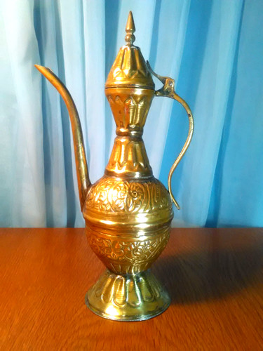 Messing tee kanne kaffee - kanne,