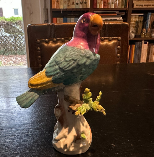Meissen figur vogel - figur, papagei