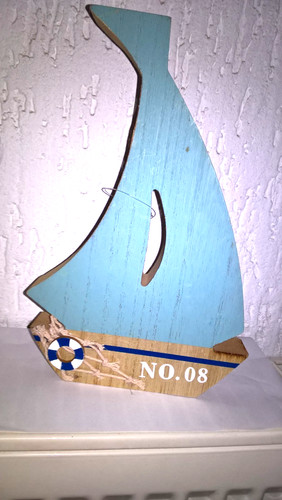 Deko segelboot aus holz - segelboot,