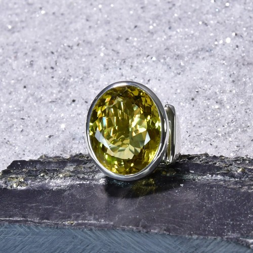 Citrin ring 925er - citrin, silber