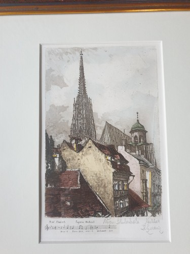 Farbige radierung nachlass - farbige,