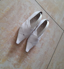 DICK BOONS echt Leder Flacherschuh, BALLERINA Slipper,  weiss, Gr.39, Top