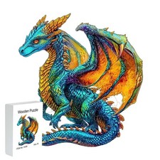 Drache aus Holz, Holzpuzzle