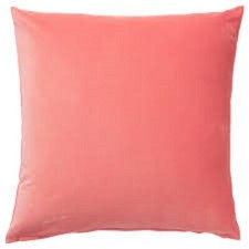 IKEA SANELA Kissenbezug 50x50cm braunrot NEU&OVP 100% Baumwolle Samt