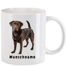 Tasse mit Labrador braun - mit