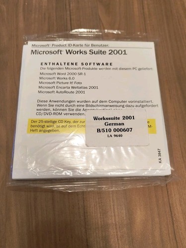 Microsoft works suite - works, 2001