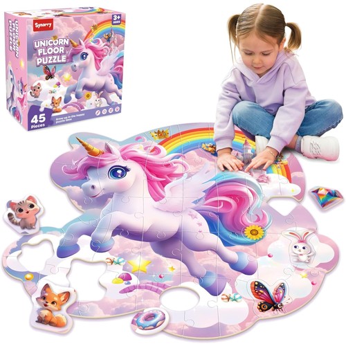 Großes einhorn bodenpuzzle - großes,