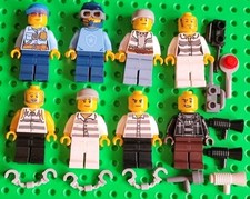 Lego City x8 Kriminelle Polizei Räuber Gauner Gefangenenbande Minifiguren Konvolut Lot