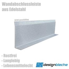 Edelstahl wandabschlussleiste - edelstahl,
