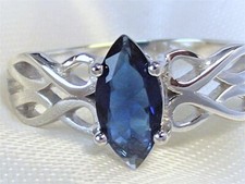 RING Auswahl 4 Variante 925 STERLING SILBER Edelstein SAPHIR cz.  facettiert