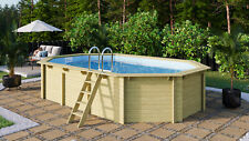 Holzpool Achteckpool Oval