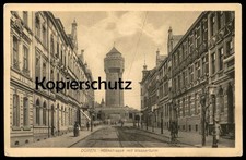 ALTE POSTKARTE DÜREN RHEINLAND KÖLNSTRASSE MIT WASSERTURM water tower tour chate